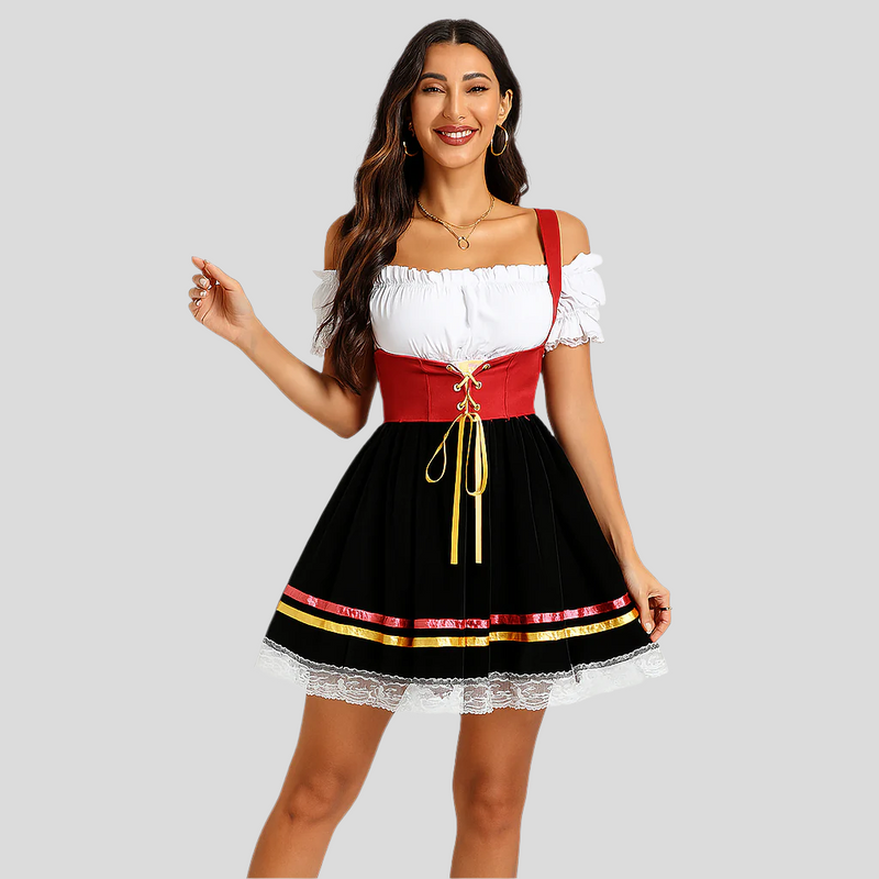 Damen Dirndl mit Carmen-Ausschnitt