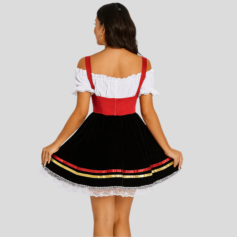 Damen Dirndl mit Carmen-Ausschnitt