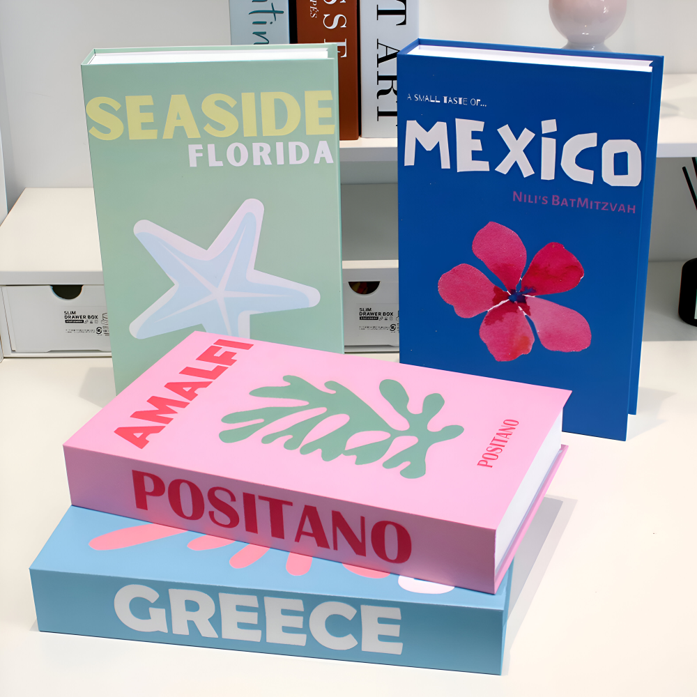 ChicFaux - Deko Bücher Box für Couchtisch & Regal mit