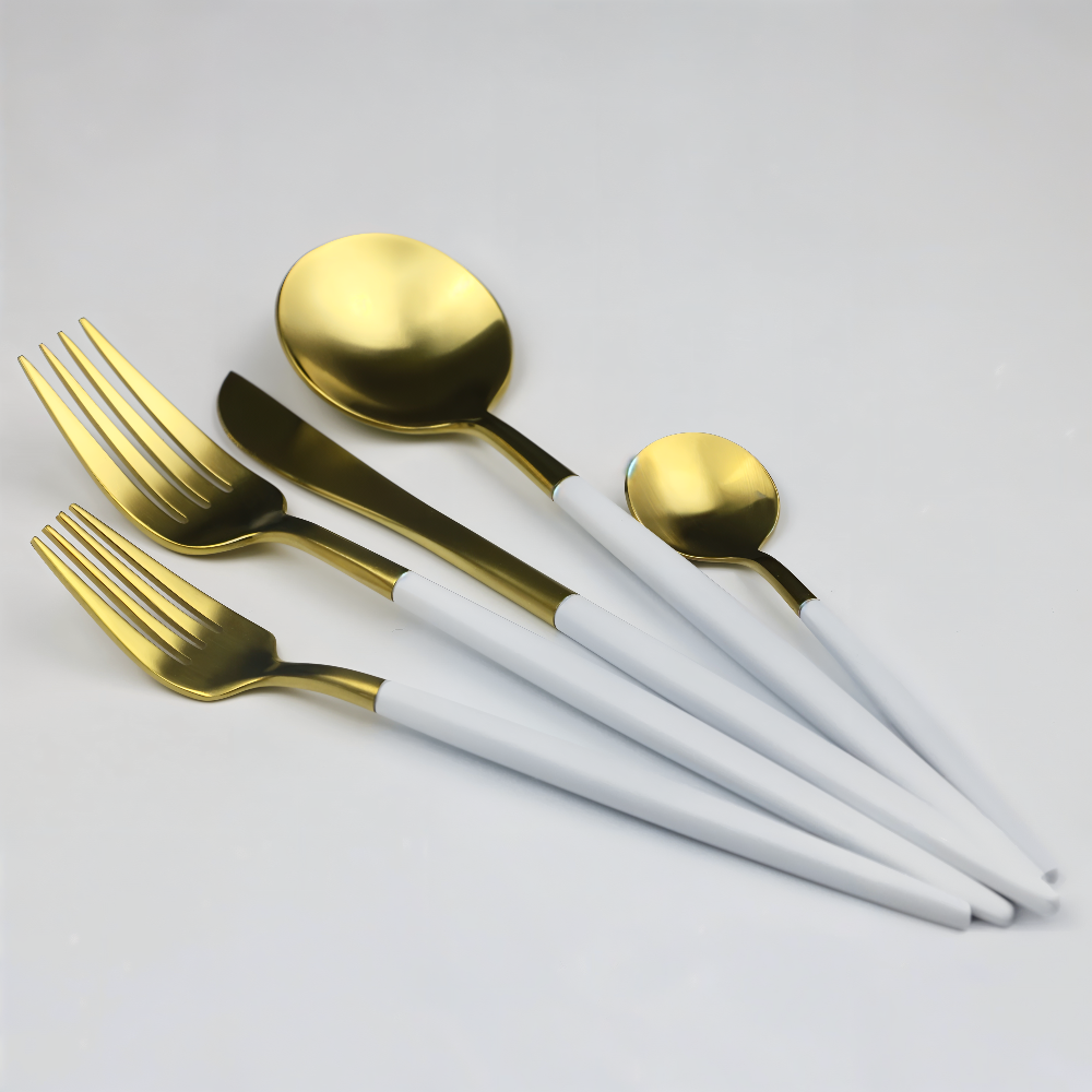 ChicMatte - Edelstahl Besteck Set 4-teilig mehrfarbig