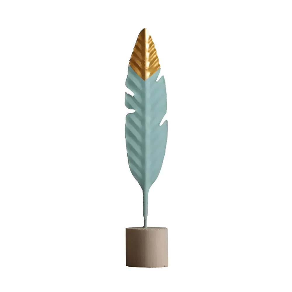 Chic - Touch - Mini Holzornamente Feder & Blatt aus Holz +