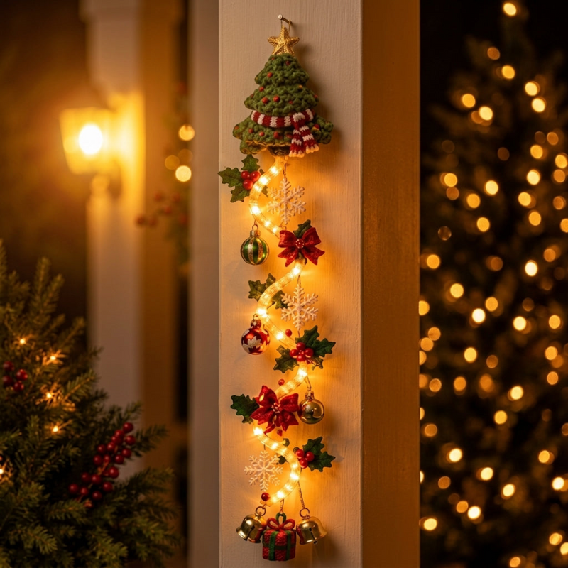 Glockvia – Leuchtender Weihnachtsanhänger mit Glocken und Schneeflocken
