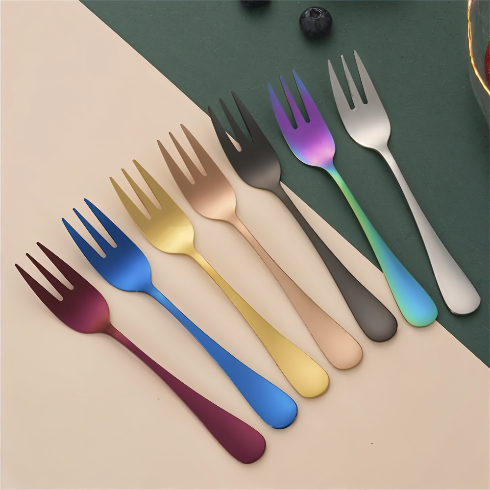 ChromaForks - Dessertgabeln Edelstahl Set 4/6-teilig