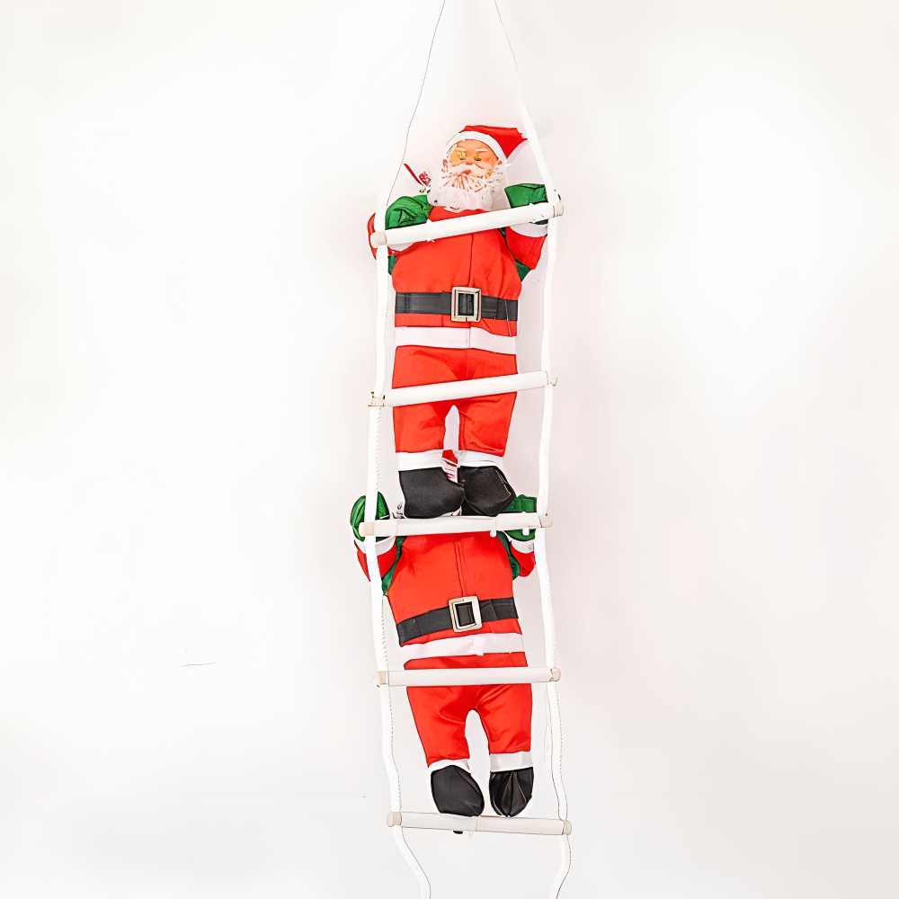 ClamberSanta - Weihnachtsmann Kletterleiter Hängedeko aus
