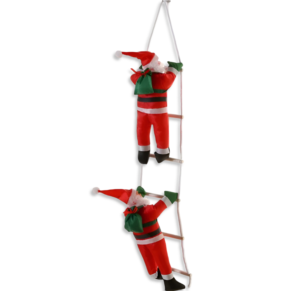 ClamberSanta - Weihnachtsmann Kletterleiter Hängedeko aus