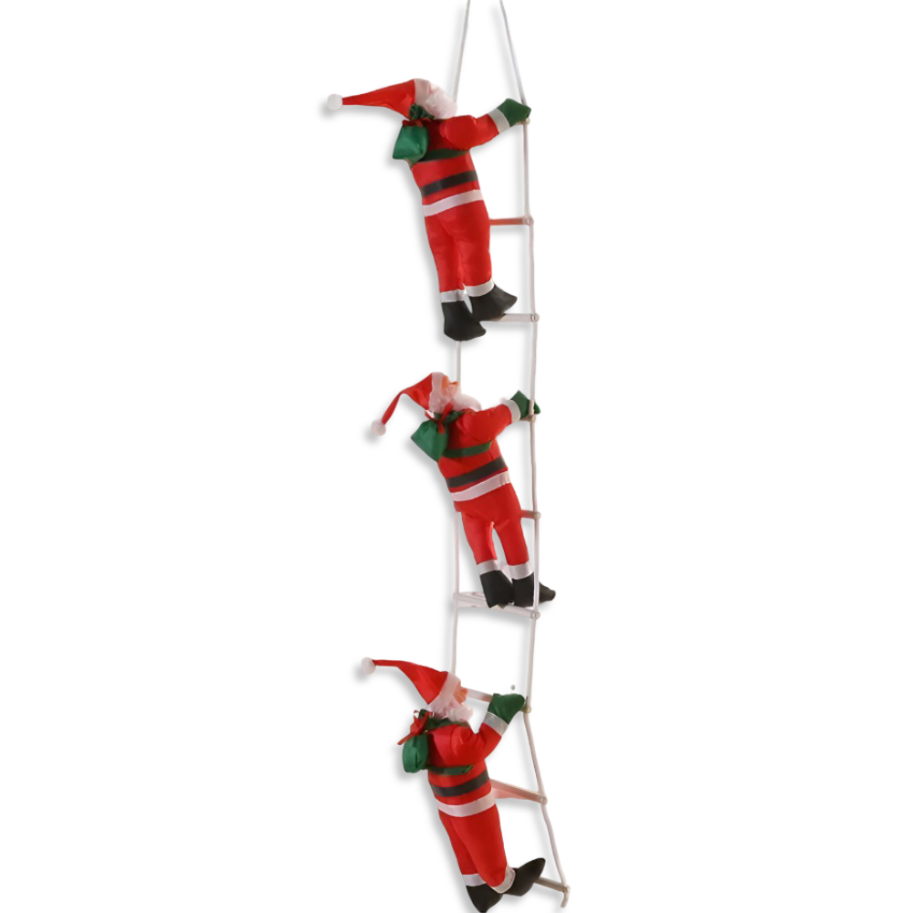 ClamberSanta - Weihnachtsmann Kletterleiter Hängedeko aus
