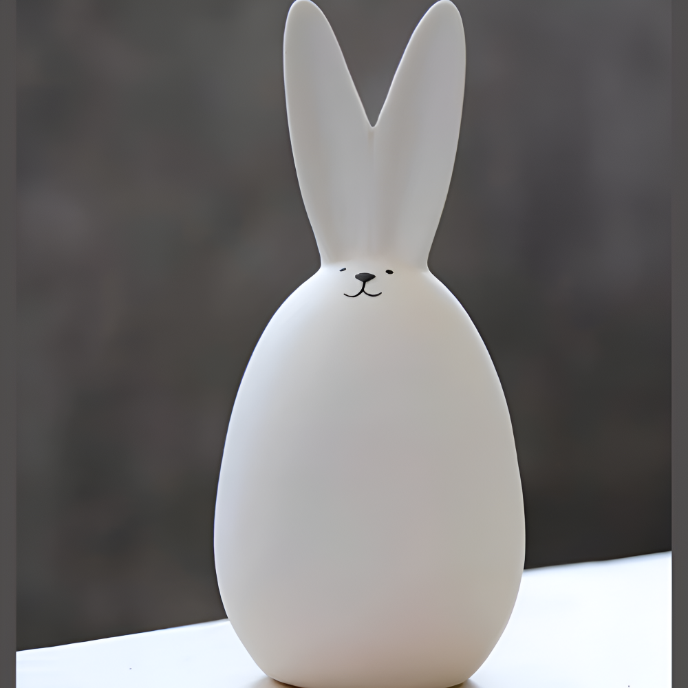 Osterhasen - Figuren weiß minimalistisch