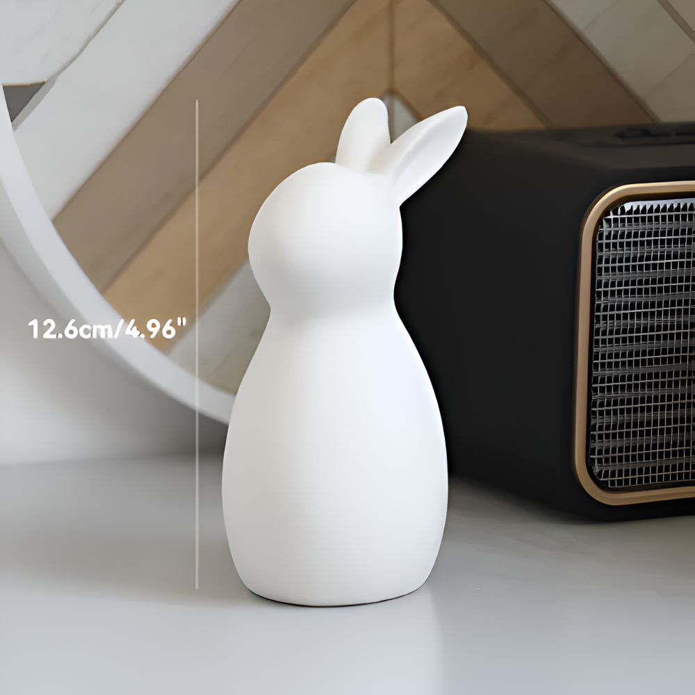 Osterhasen - Figuren weiß minimalistisch