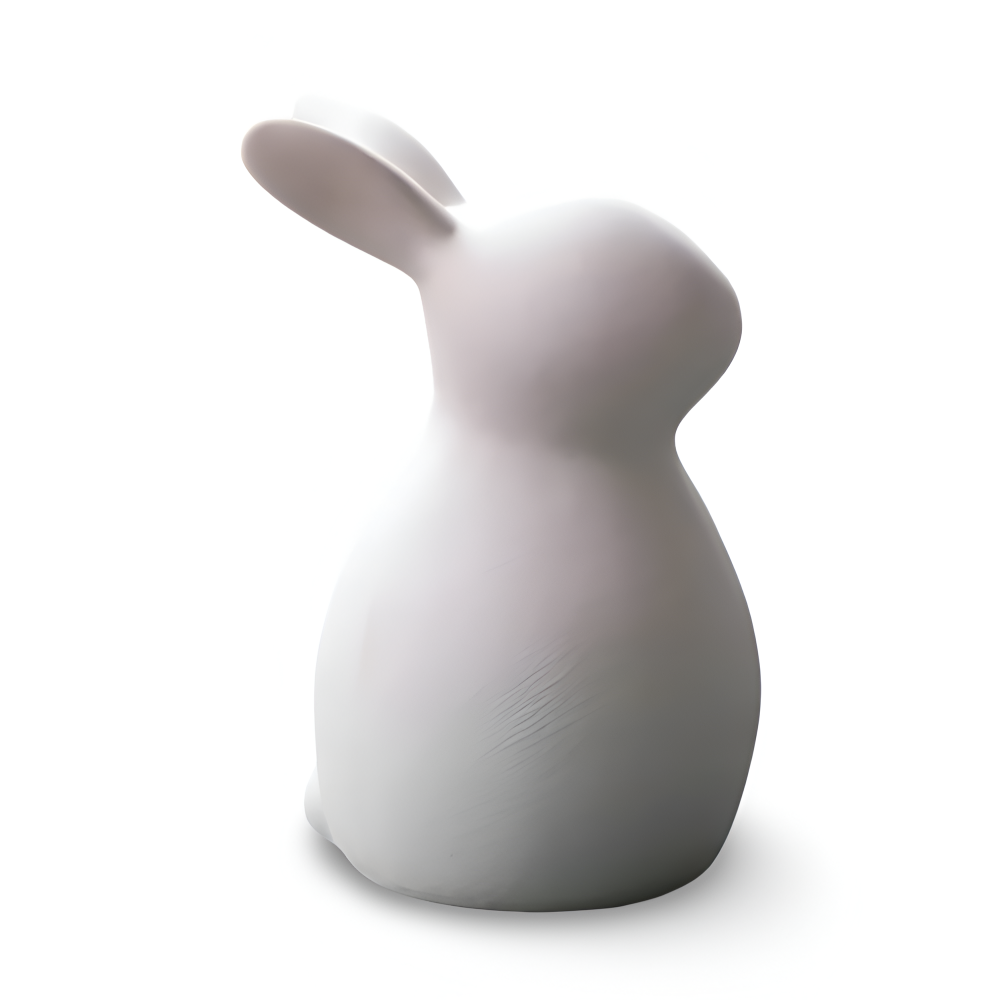 Osterhasen - Figuren weiß minimalistisch