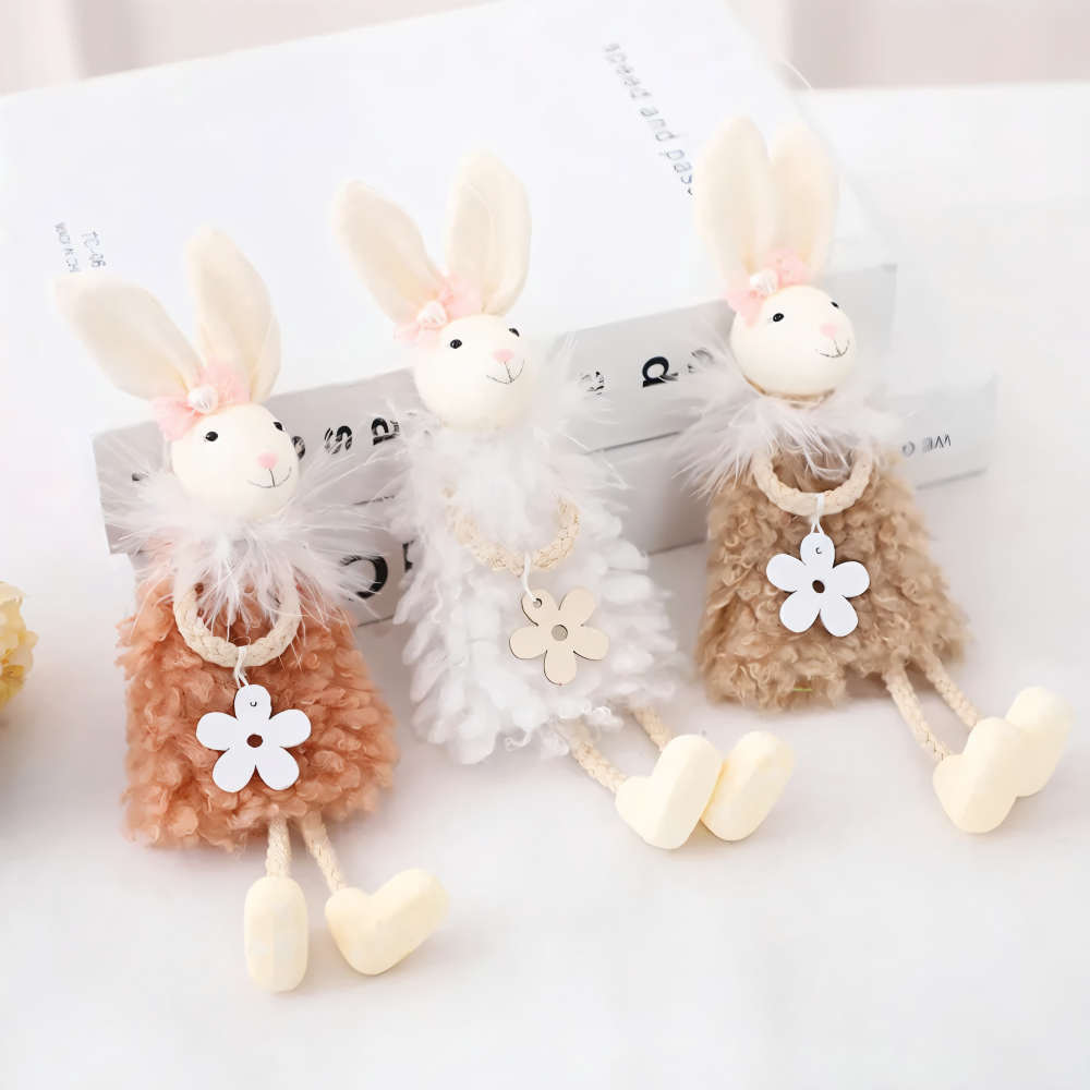 ConyDolly - Hängende Osterdeko Hasenpuppe aus Vliesstoff