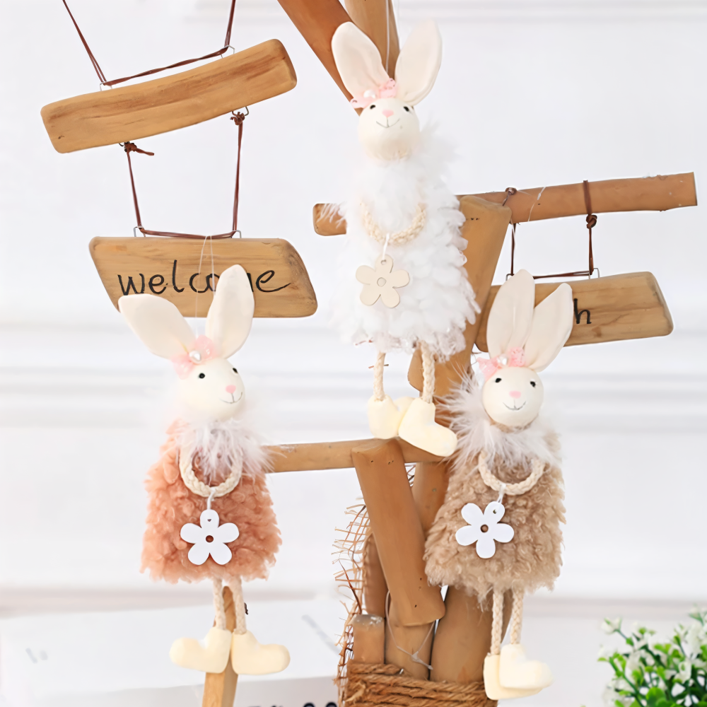 ConyDolly - Hängende Osterdeko Hasenpuppe aus Vliesstoff