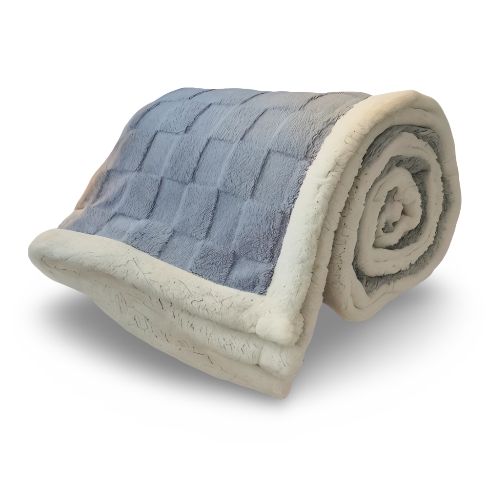 CozyCheck Plaid - Wendbare, Dicke Isolierte Fleece Decke für den Winter