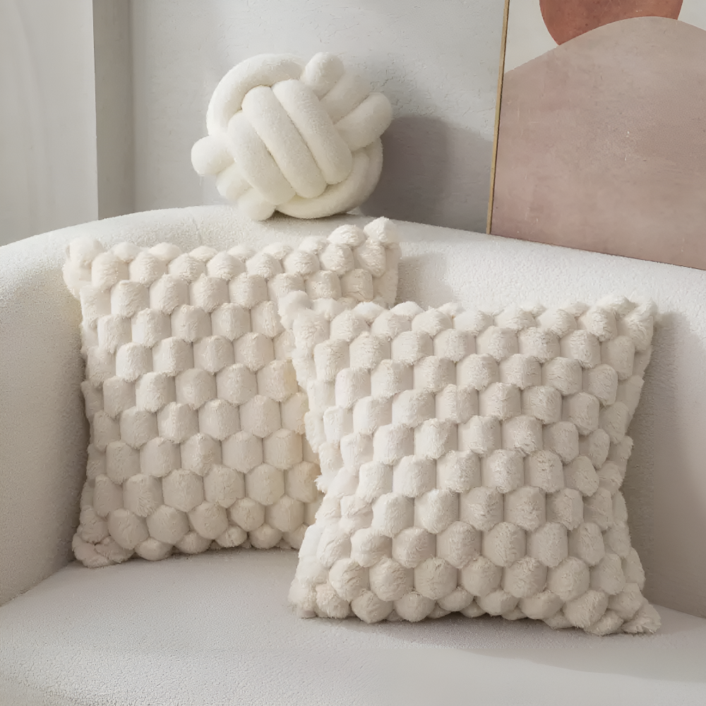 CozyWeave - Flauschiger Kissenbezug 50x50 cm extra weich
