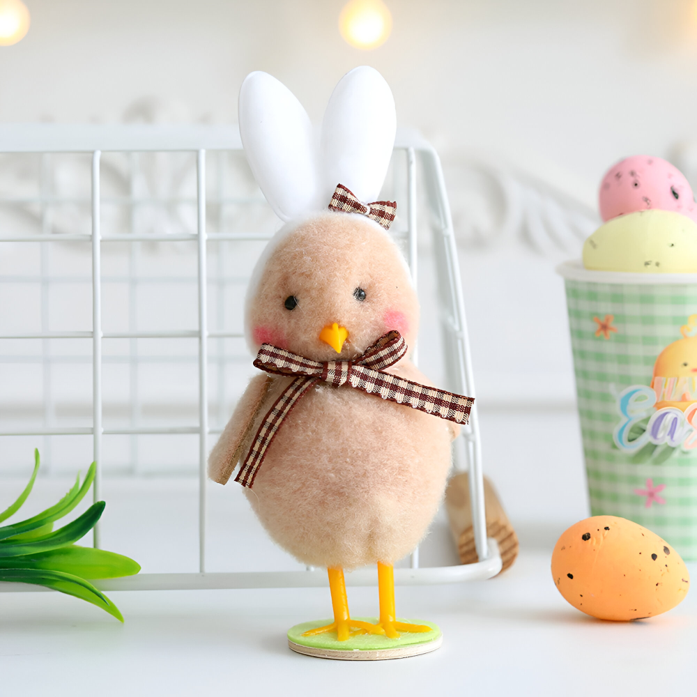 Plüsch - Osterküken mit Hasenohren im Schlupfei-Design