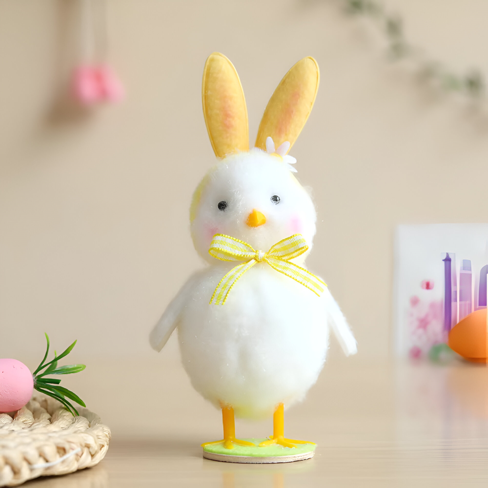Plüsch - Osterküken mit Hasenohren im Schlupfei-Design