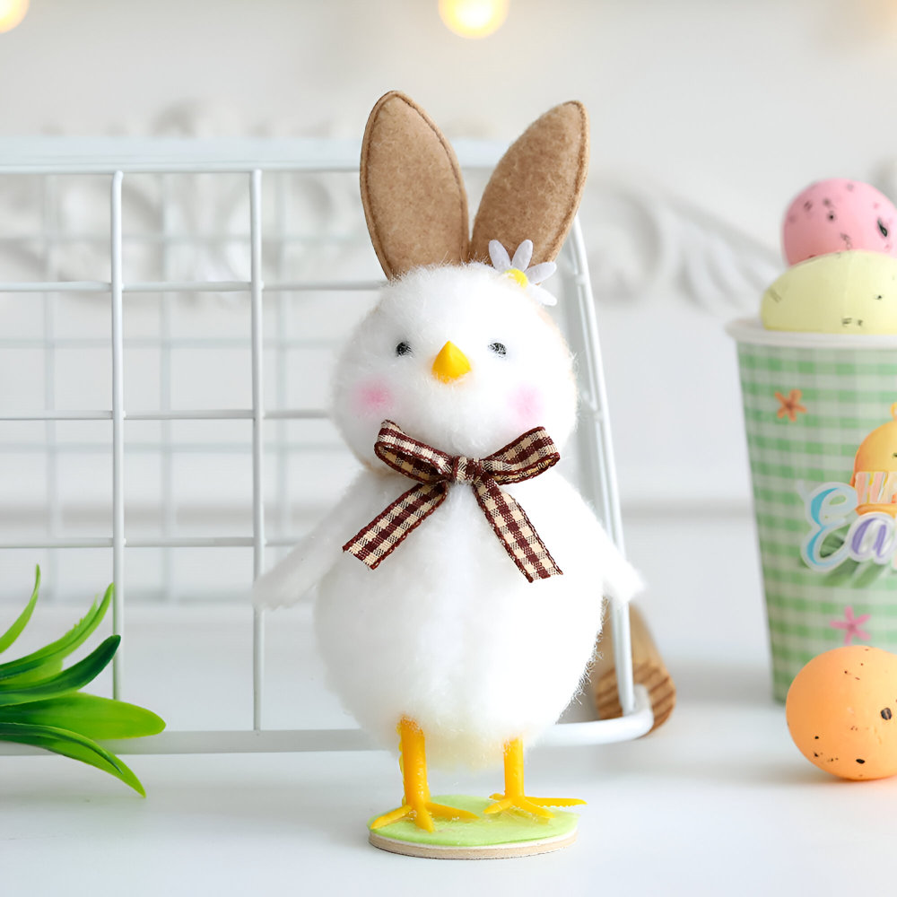 Plüsch - Osterküken mit Hasenohren im Schlupfei-Design