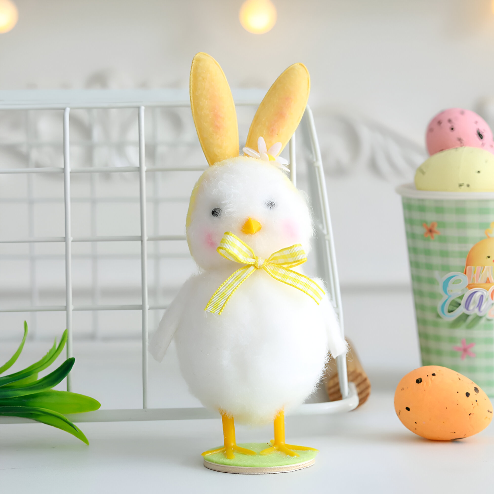 Plüsch - Osterküken mit Hasenohren im Schlupfei-Design