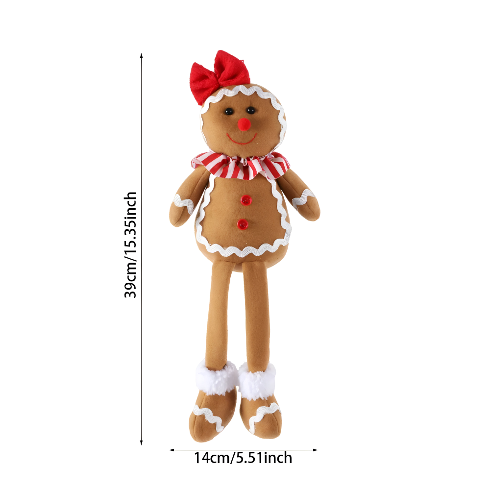 DolliLush - Lebkuchenmann Plüschpuppe Weihnachtsdeko aus