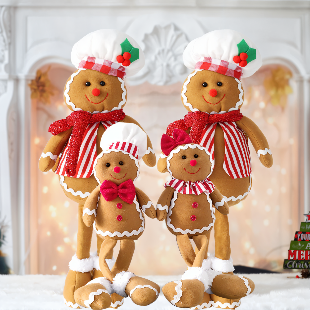 DolliLush - Lebkuchenmann Plüschpuppe Weihnachtsdeko aus