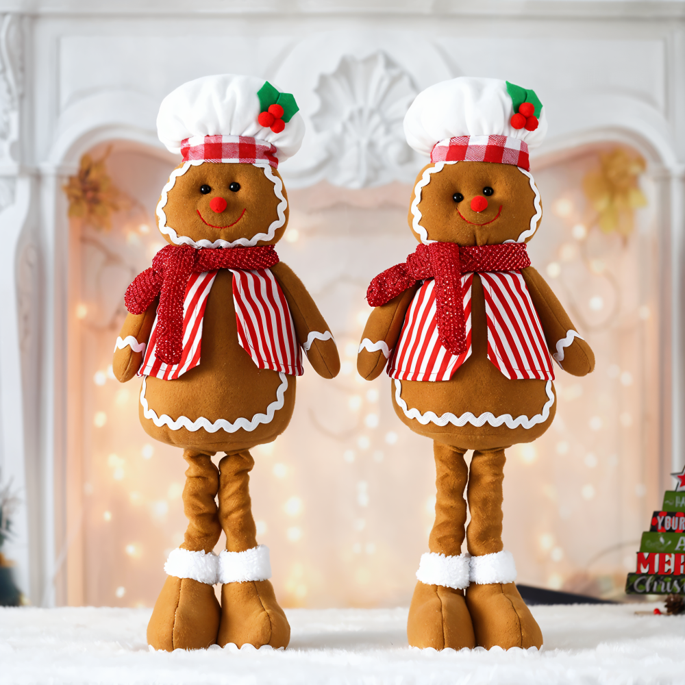 DolliLush - Lebkuchenmann Plüschpuppe Weihnachtsdeko aus