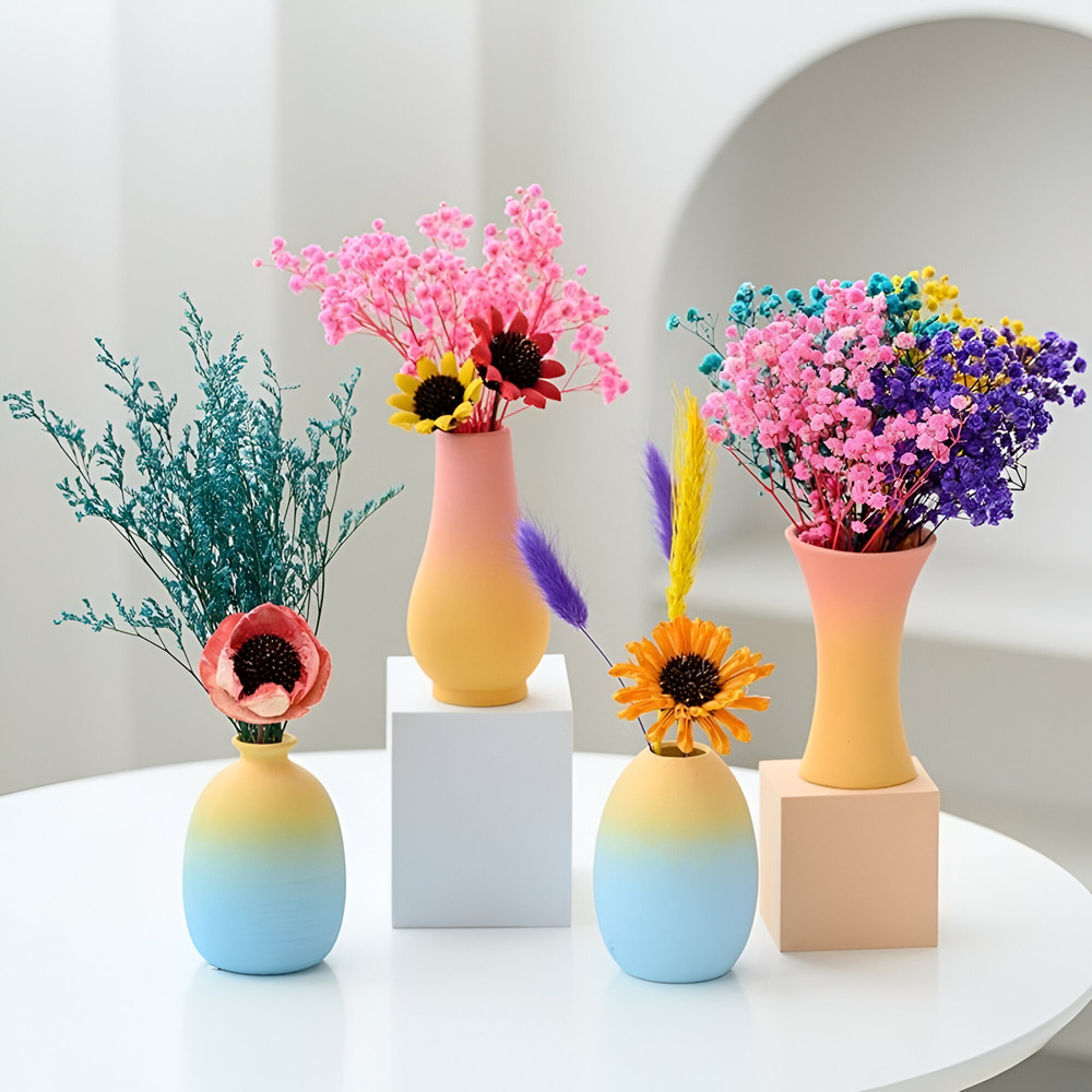 Elegante Keramikvase in Macaron Farben für zeitgemäße Inneneinrichtung