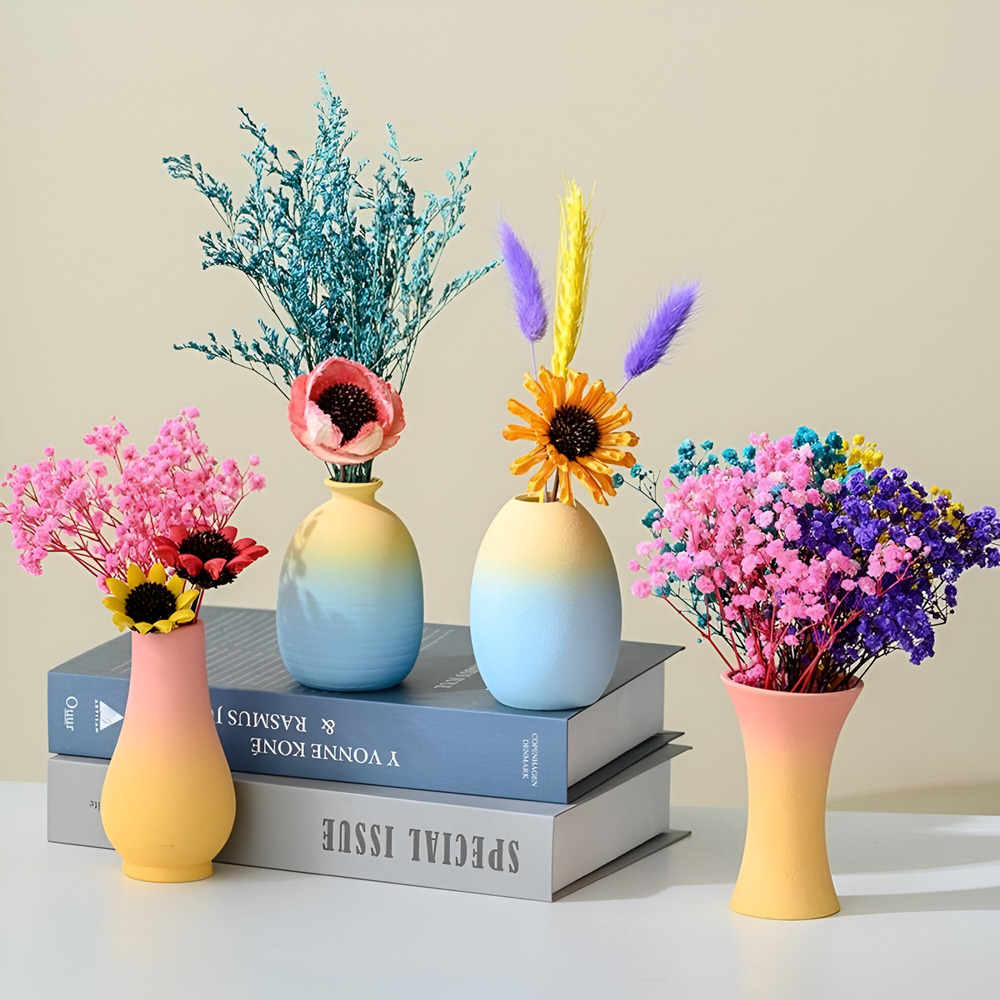 Elegante Keramikvase in Macaron Farben für zeitgemäße Inneneinrichtung