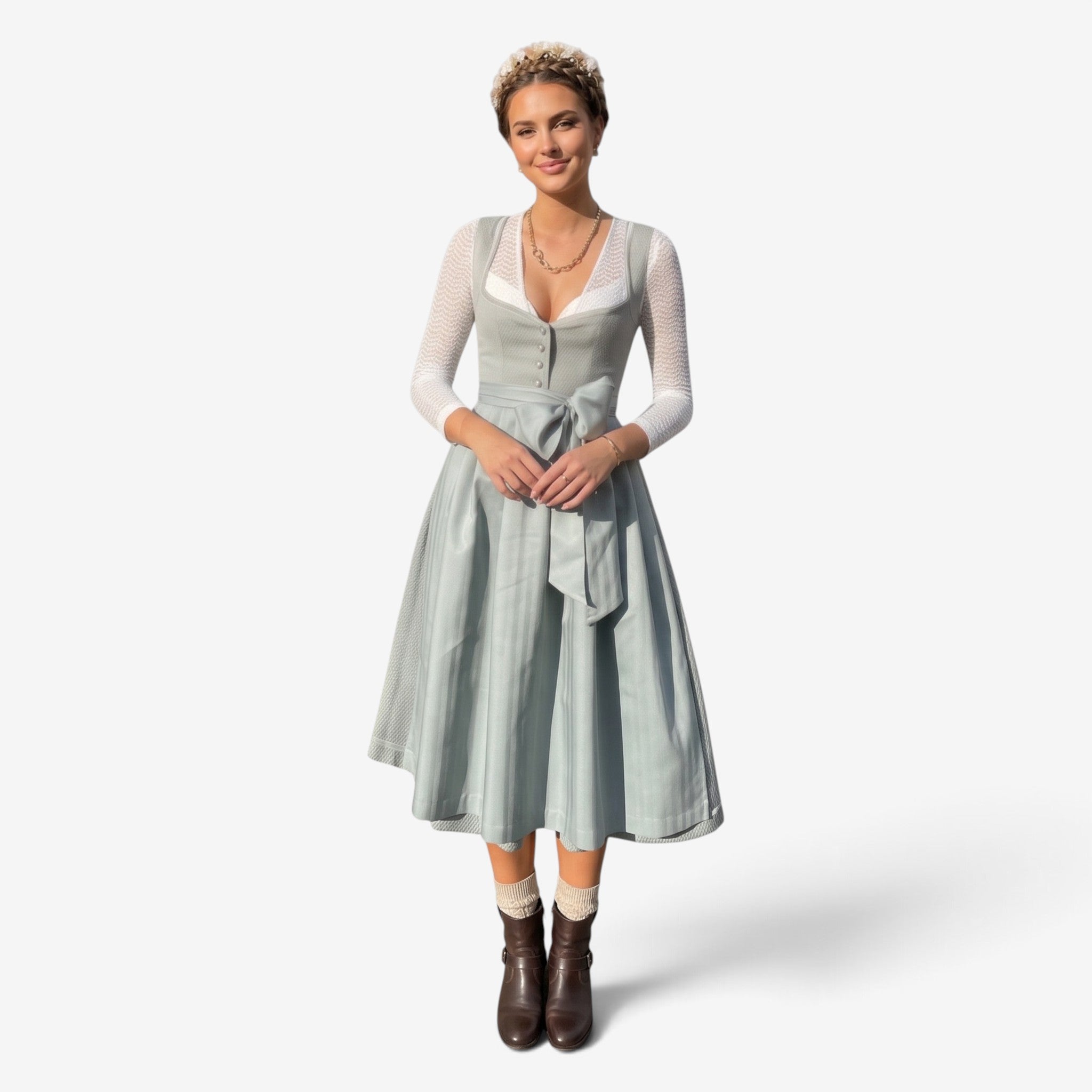 Elegantes Dirndl Kleid für Damen mit Schleife
