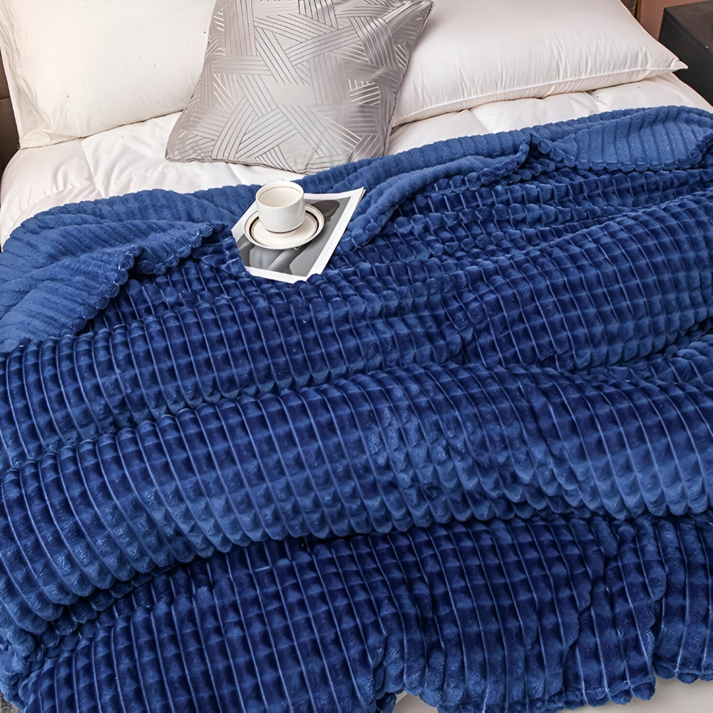 Korallenfleece - Fleecedecke ultraflauschig & warm
