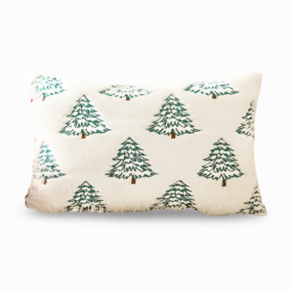 Festliche Weiße und Grüne Dekorative Kissenbezüge