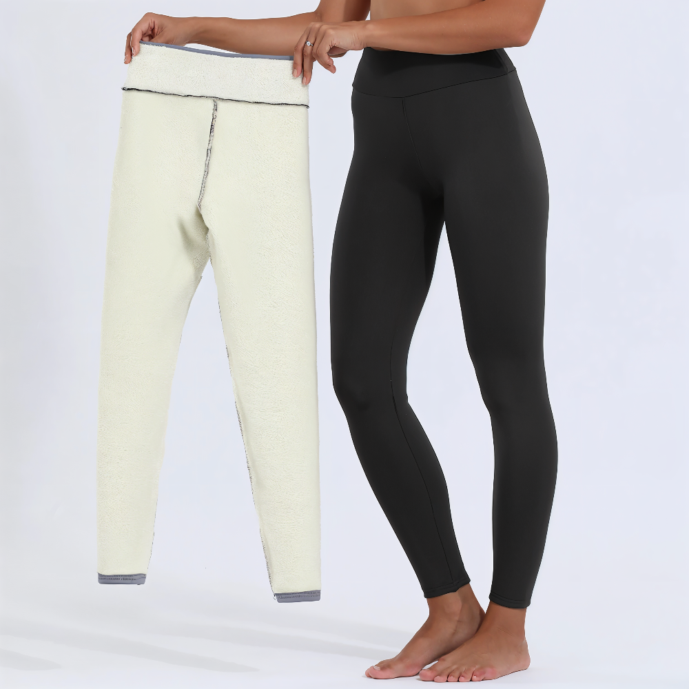 Damen - Fleece Leggings High Waist