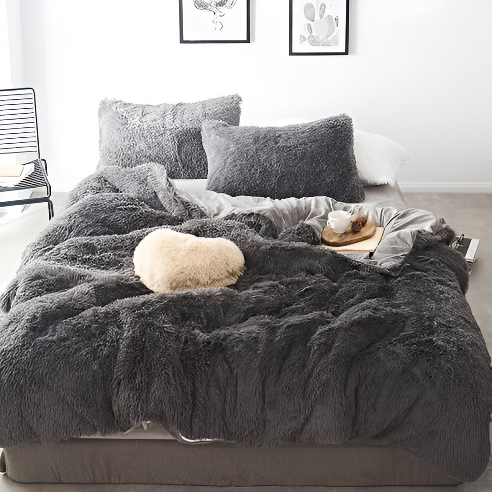 FlufFur - Bettwäsche - Ultra flauschiges Fleece Bettwäsche