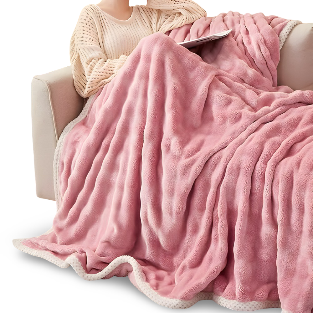 Fluffy - Plush Kuscheldecke aus Polyester 100x150–200x230 cm