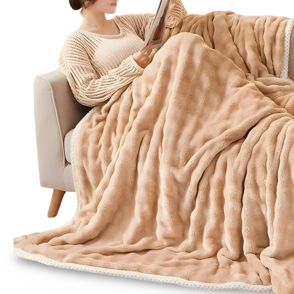 Fluffy - Plush Kuscheldecke aus Polyester 100x150–200x230 cm