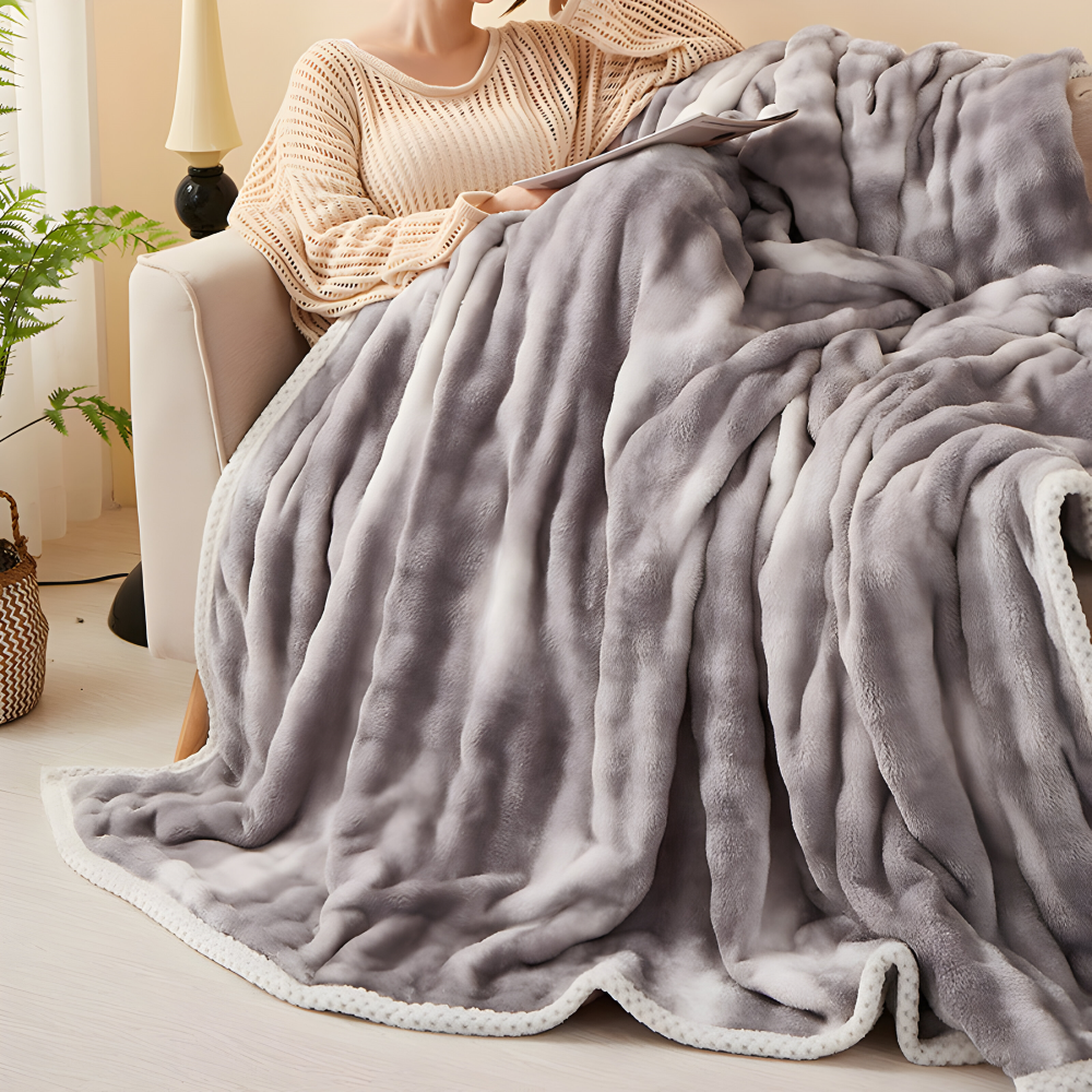 Fluffy Plush Winter Kusheldecke - Ultra-weicher, Gemütlicher Komfort für Kalte Nächte