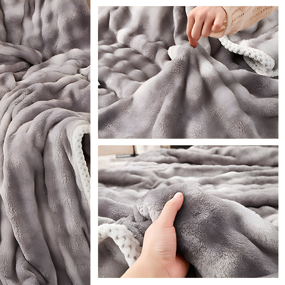 Fluffy - Plush Kuscheldecke aus Polyester 100x150–200x230 cm
