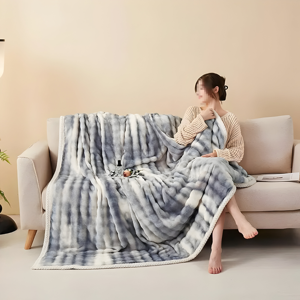 Fluffy - Plush Kuscheldecke aus Polyester 100x150–200x230 cm