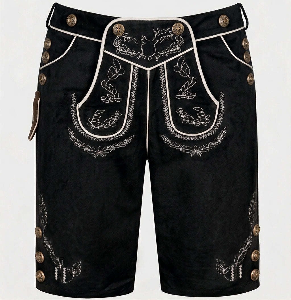 Herren Trachtenhose mit Besticktem Hosenlatz