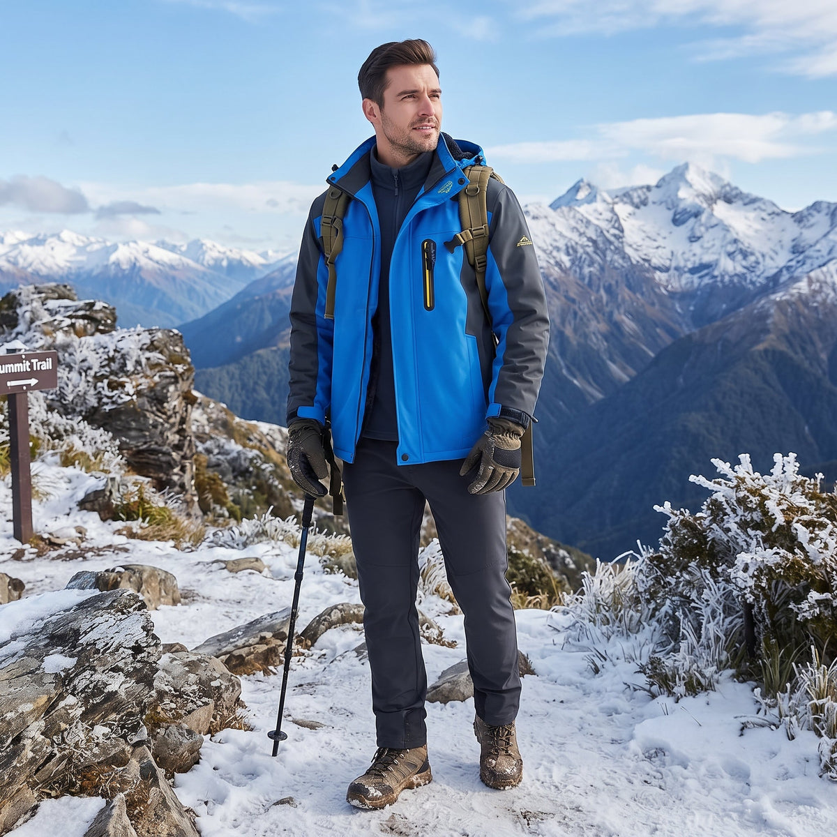 FrostGuard - Herren Wintermantel mit isolierendem Futter
