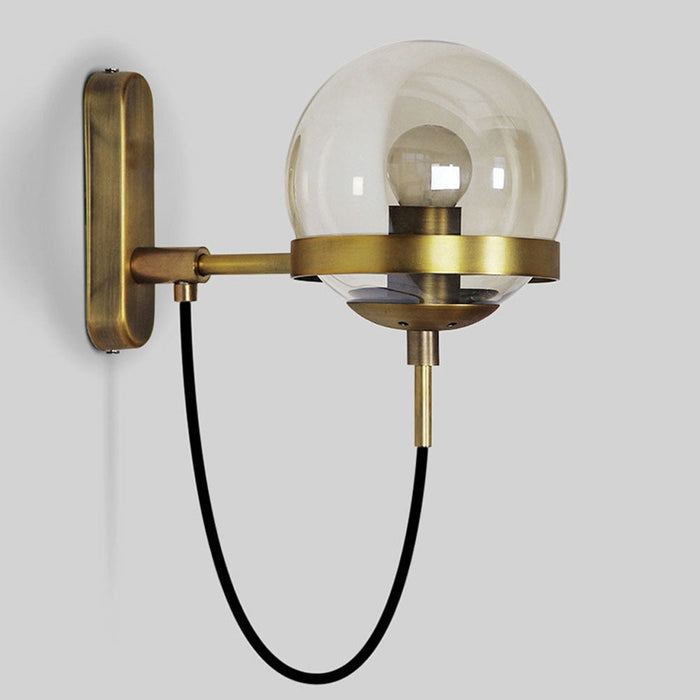 Postmoderne - Wandleuchte Glas & Metall