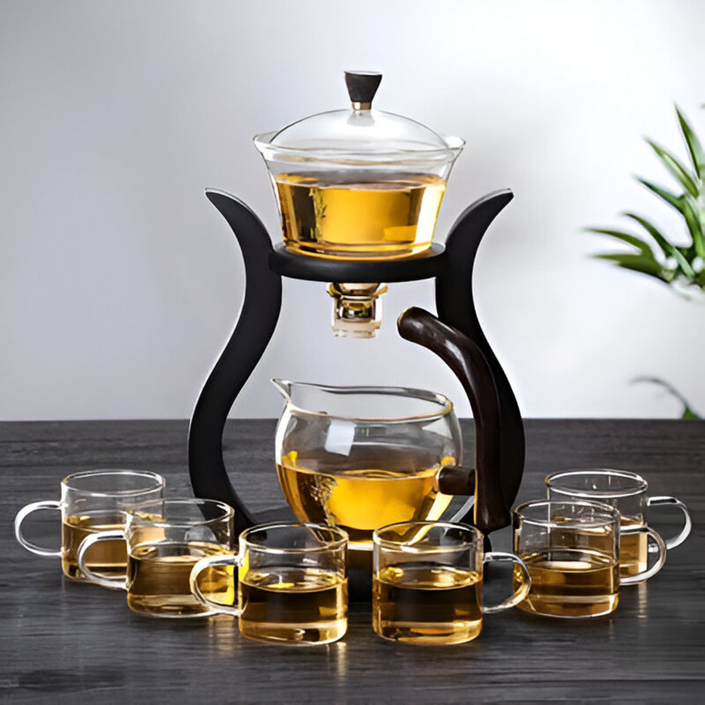 Kitchix - Teekannen-Set aus hitzebeständigem Glas