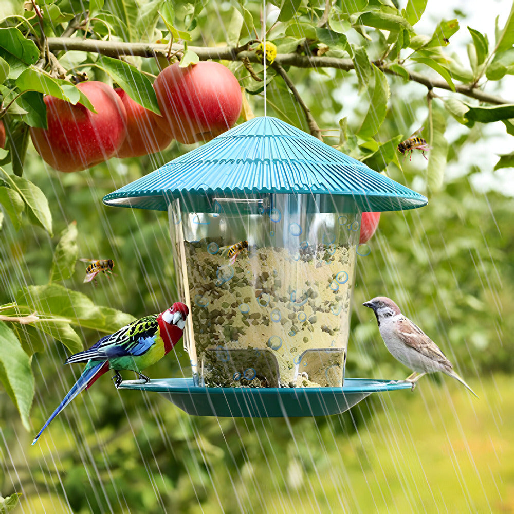 Automatischer - Vogelfutterspender zum Aufhängen