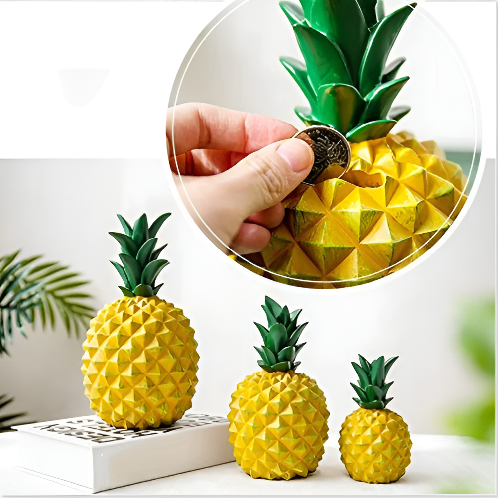Cash - Crop - Ananas Spardose aus Harz