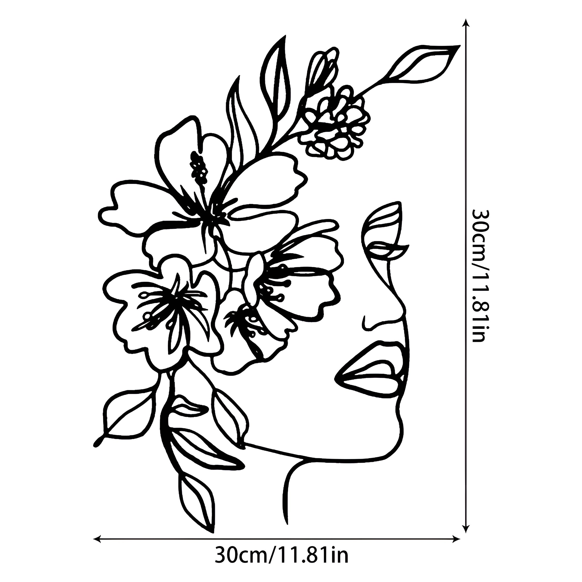 Creative Face - Stilvolle Metall-Gesichtskunst für ein ästhetisches Zuhause