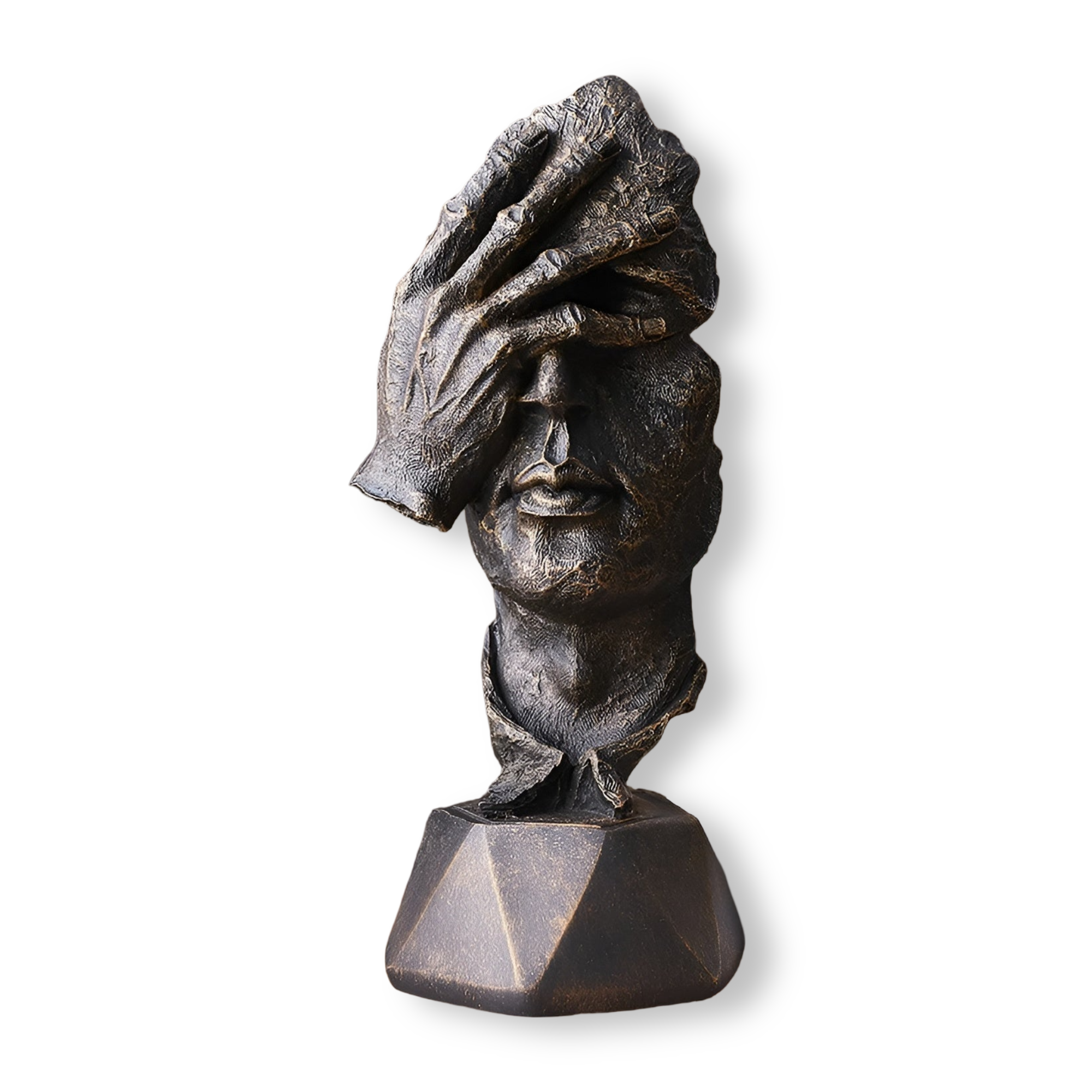 Expressive - Face - Abstrakte Gesichtsskulptur aus Kunstharz