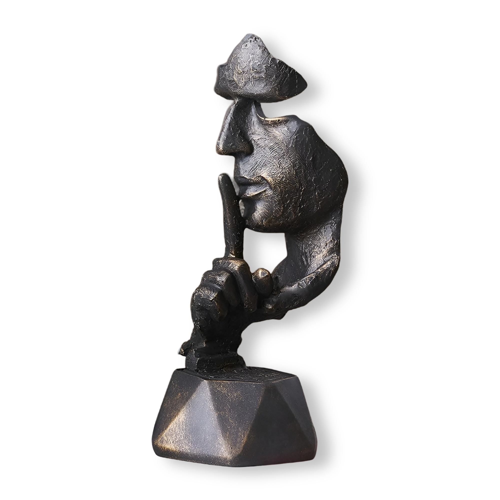 Expressive - Face - Abstrakte Gesichtsskulptur aus Kunstharz