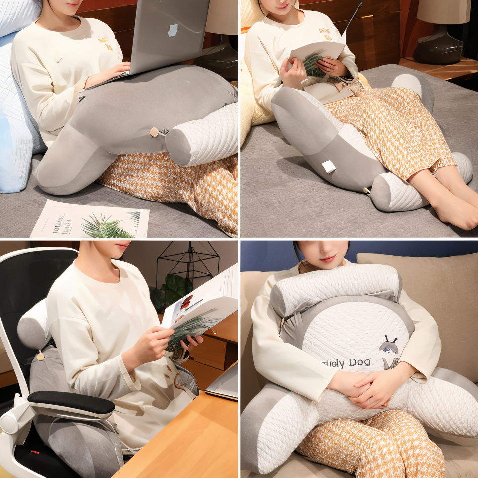 FlexCush - Ergonomisches Taillenkissen aus Plüsch