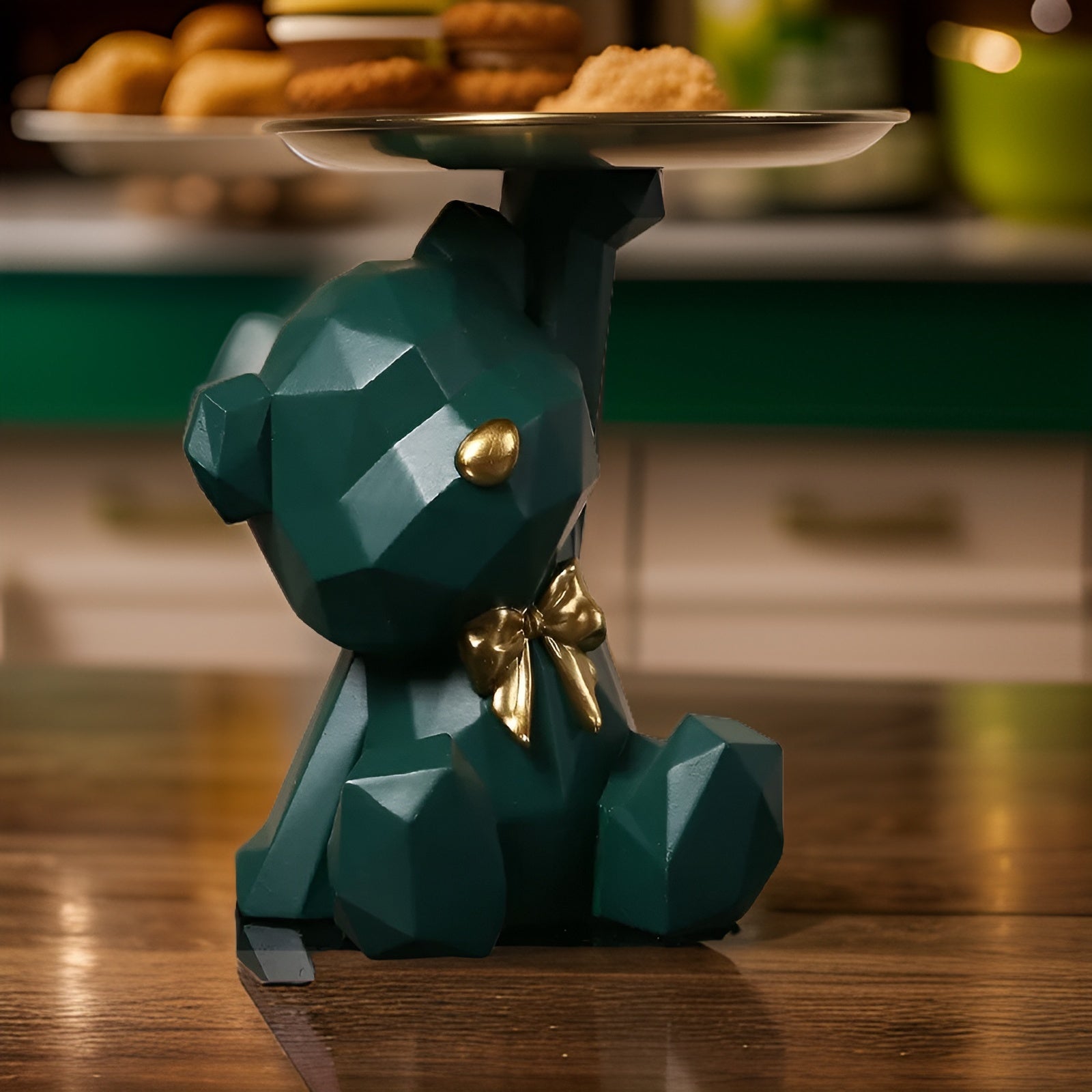 Geometric - Bear - Geometrischer Bär Schlüsselhalter aus