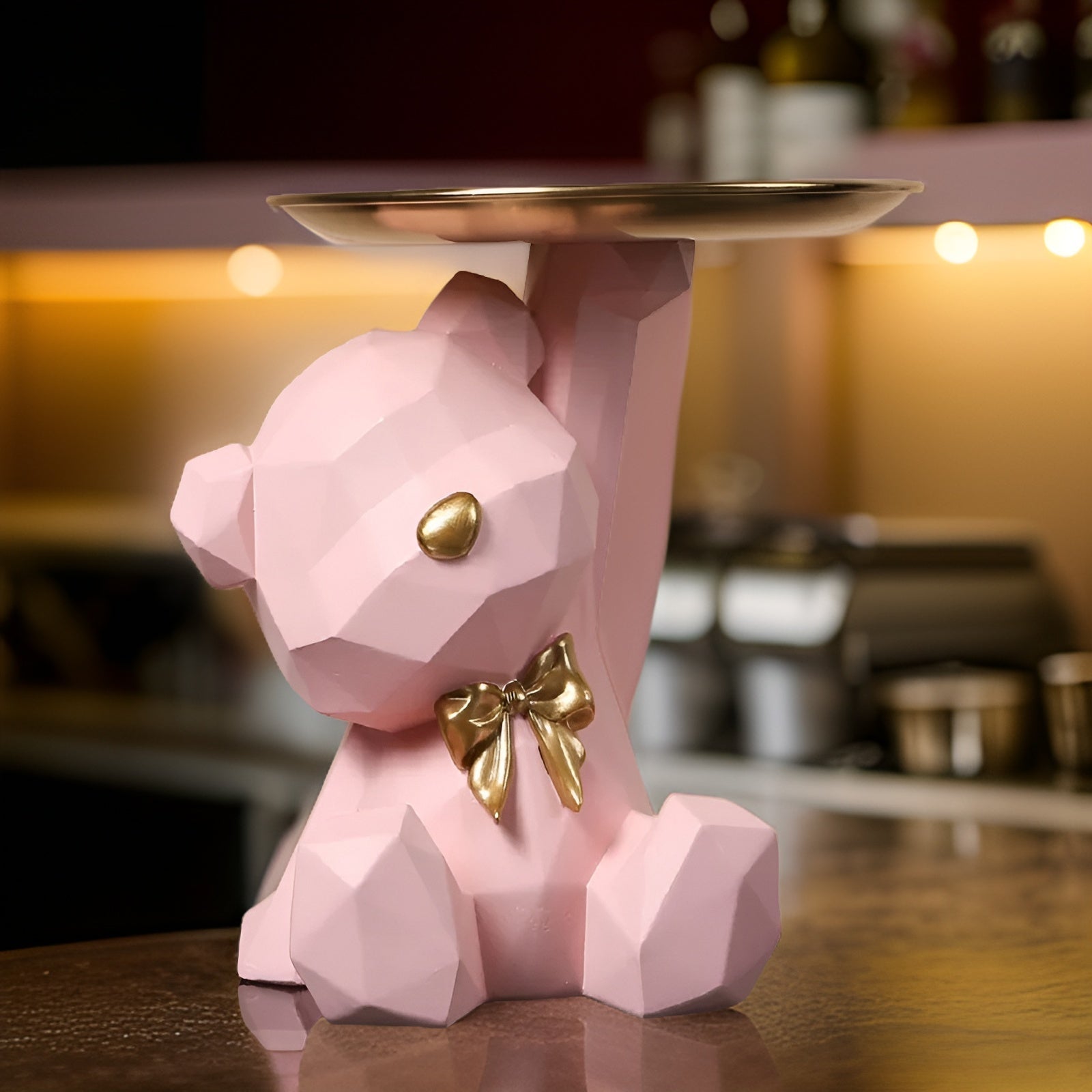 Geometric - Bear - Geometrischer Bär Schlüsselhalter aus