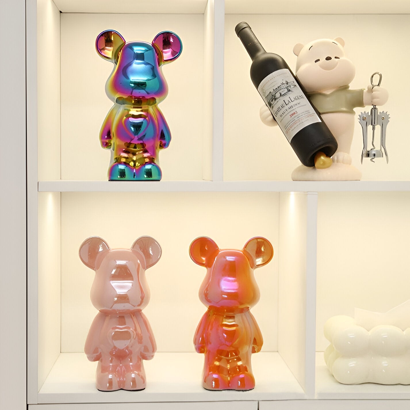 GlossiBear - Figurine -Bunte Bärenfigur aus Keramik &