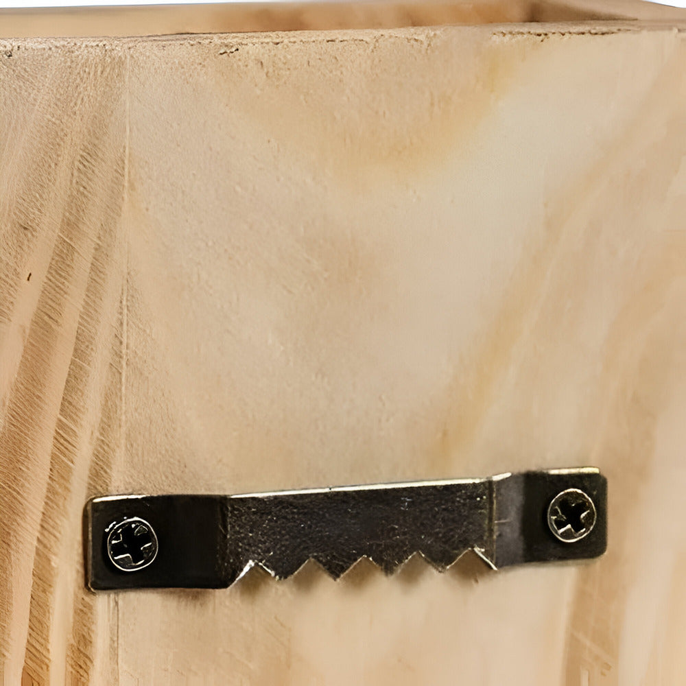 Holz Wandvase - Holz rechteckige Pflanzenregal - 30 cm